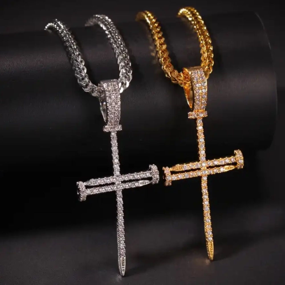 nail cross necklace